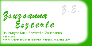 zsuzsanna eszterle business card